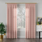 Velvi zasłona gotowa na taśmie, szerokość 140 x wysokość 230cm, kolor 004 pudrowy różowy