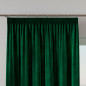 Velvi zasłona gotowa na taśmie, szerokość 140 x wysokość 160cm, kolor 010 ciemny zielony  butelkowy