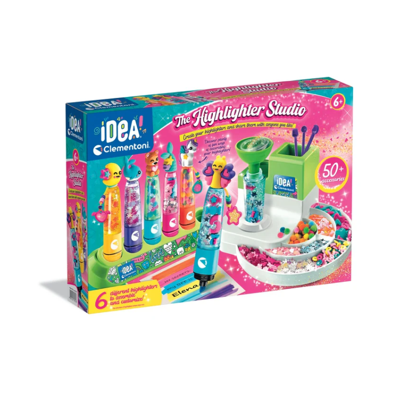 Idea art zestaw fabryka markerów zakreślaczy 6 sztuk clementoni 18127