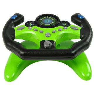 Zestaw kierowcy kierownica kluczyki dźwięk światła zielony