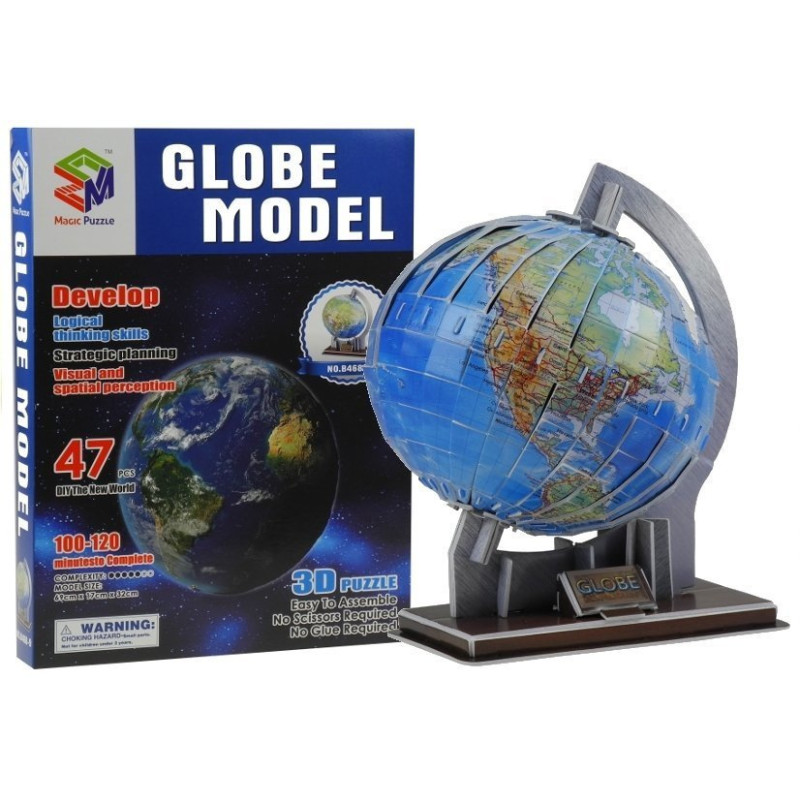 Puzzle przestrzenne 3d globus kula ziemska