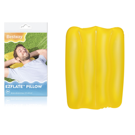 Dmuchana poduszka 38 x 25 cm żółta bestway 52127