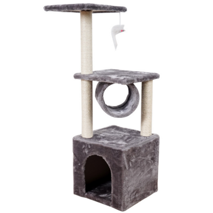 Drapak dla kota z domkiem tunelem platformy 31x31x78cm
