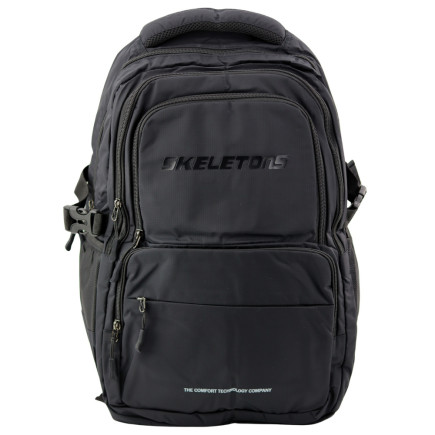 Plecak miejski funkcjonalny 9 kieszeni czarny 35l 48cm