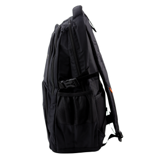 Plecak miejski funkcjonalny 9 kieszeni czarny 35l 48cm