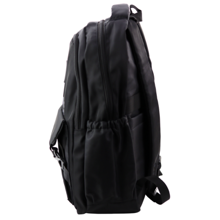 Plecak miejski szkolny 6 kieszeni back up czarny 23l 46cm