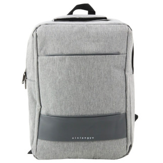 Plecak miejski biznesowy usb przegroda środkowa szary 14l 40cm
