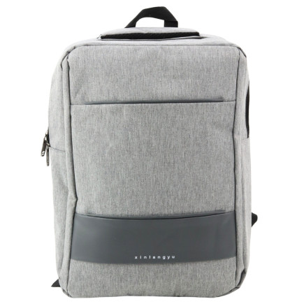 Plecak miejski biznesowy usb przegroda środkowa szary 14l 40cm