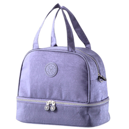 Torba termiczna izolacyjna śniadaniowa pas z regulacją fioletowa 27cm