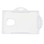 Etui poziome na identyfikator karty twardy plastik przeźroczyste 10szt.