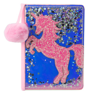 Zeszyt notatnik w linie jednorożec konfetti holograficzny a5 80 kartek