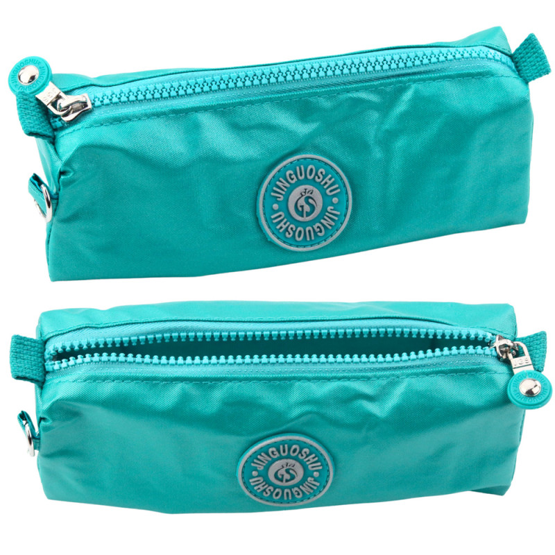 Piórnik szkolny organizer jednokomorowy zielony 21,5cm Piórnik szkolny organizer jednokomorowy zielony 21,5cm