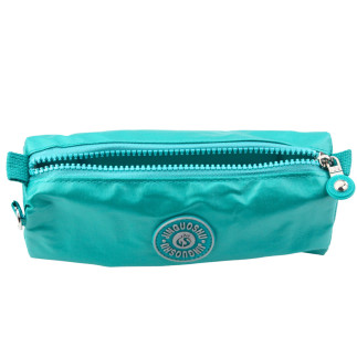 Piórnik szkolny organizer jednokomorowy zielony 21,5cm