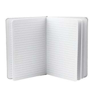 Notatnik zeszyt planner w linie liście rośliny gumka a5 80 kartek