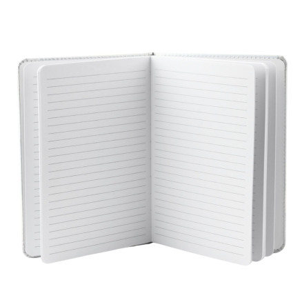 Notatnik zeszyt planner w linie liście rośliny gumka a5 80 kartek
