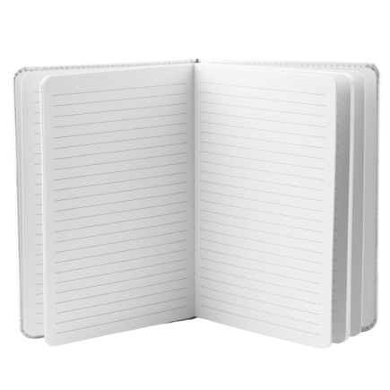 Notatnik zeszyt planner w linie liście monstera gumka a5 80 kartek