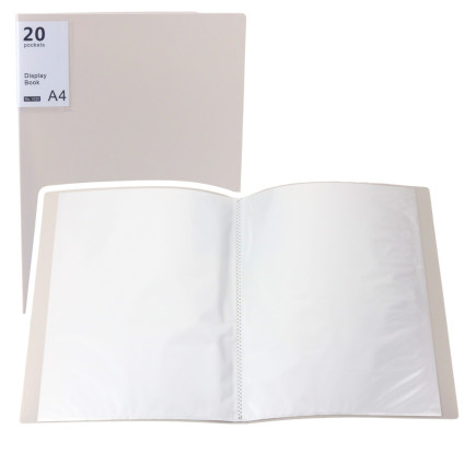 Teczka z koszulkami album ofertowy 20 stron a4 beżowa