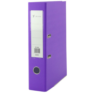 Segregator na dokumenty a4/80mm okucie mechanizm dźwigniowy purpurowy