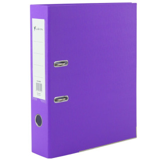 Segregator na dokumenty a4/80mm okucie mechanizm dźwigniowy purpurowy