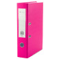 Segregator na dokumenty a4/80mm okucie mechanizm dźwigniowy różowy