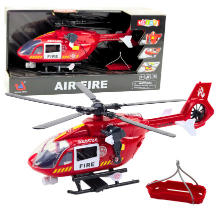 Helikopter straży pożarnej hak nosze światła dźwięki 1:12