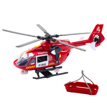 Helikopter straży pożarnej hak nosze światła dźwięki 1:12