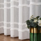 Firana fantazyjna z ołowianką, wysokość 300cm, kolor 002 offwhite