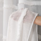 Firana fantazyjna z ołowianką, wysokość 300cm, kolor 002 offwhite