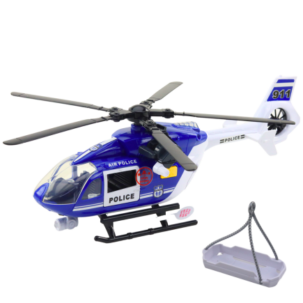 Helikopter policyjny hak nosze światła dźwięki 1:14