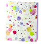Torba prezentowa kropki akwarelowe pastelowe  32 × 26 × 10 cm