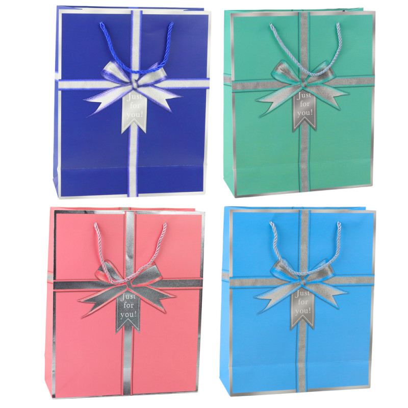Torba prezentowa kokarda just for you 32 x 26 x 12 cm