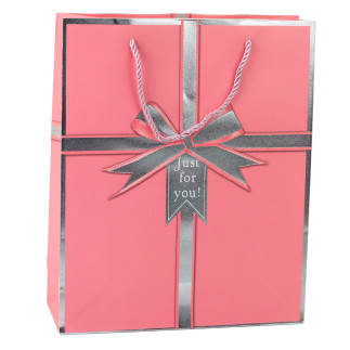 Torba prezentowa kokarda just for you 32 x 26 x 12 cm