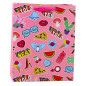 Torba prezentowa naklejki kolorowe znaczki  32 x 26 x 12 cm