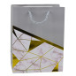 Torba prezentowa wzory geometryczne marmur 23 x 18 x 10,5 cm
