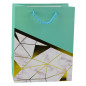 Torba prezentowa wzory geometryczne marmur 23 x 18 x 10,5 cm