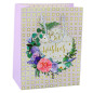 Torba prezentowa wzory kwiaty best wishes 23 x 18 x 10,5 cm Torba prezentowa wzory kwiaty best wishes 23 x 18 x 10,5 cm