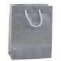 Torba prezentowa kwadraty strukturalne elegancka  23 x 18 x 10 cm