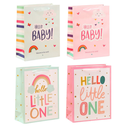 Torba prezentowa dla dziecka hello baby little one 36 x 12 x 10cm