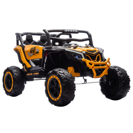 Pojazd na akumulator m2 żółty 4x4