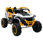 Pojazd na akumulator m3 żółto-biały 4x4