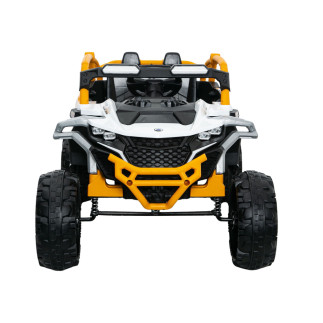 Pojazd na akumulator m3 żółto-biały 4x4