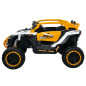 Pojazd na akumulator m3 żółto-biały 4x4