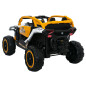 Pojazd na akumulator m3 żółto-biały 4x4