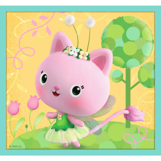 Puzzle - 10w1 - w świecie gabi - koci domek gabi - trefl  96003