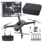 Dron y329 kamera hd wifi światła led aplikacja czarny karbonowy