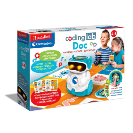 Zestaw edukacyjny robot doc nauka robotyka edukacyjna język polski clementoni 50730
