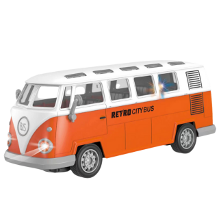 Autobus retro city bus zdalnie sterowany rc światła 1:30