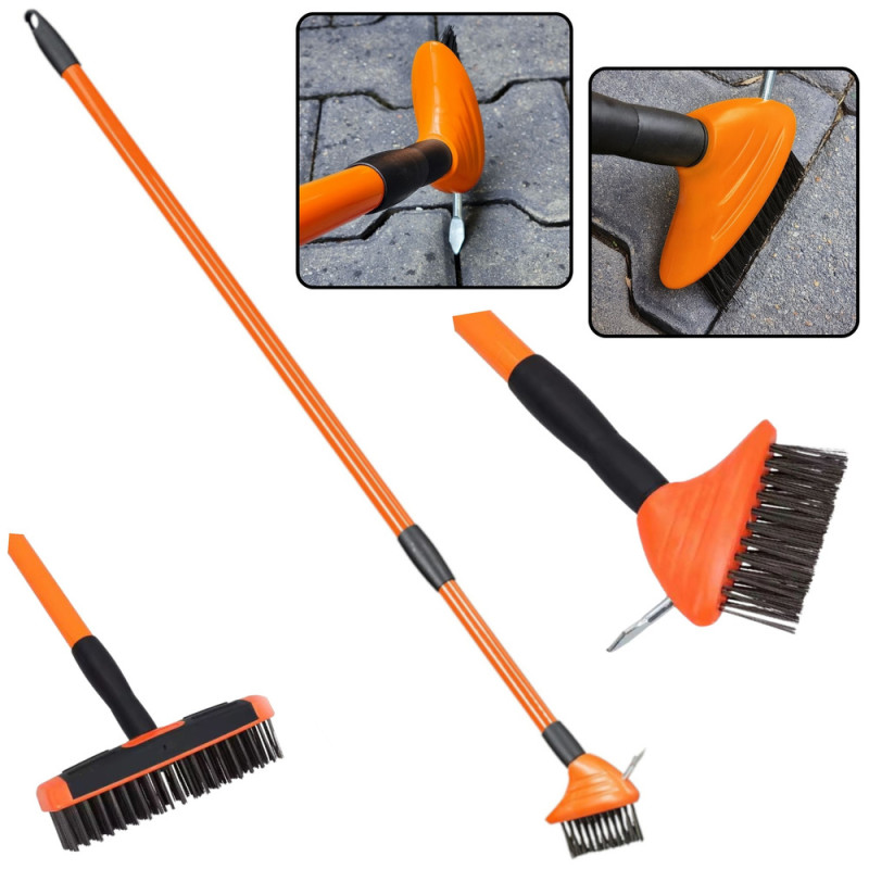 Szczotka druciana do czyszczenia fug kostki brukowej skrobak