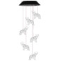 Lampki solarne ogrodowe led dzwonki słoniki kolorowe 70cm