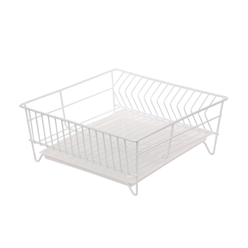 Suszarka zlewozmywakowa kwadrat 32cm biała z tacką, EAN: 5906551041156